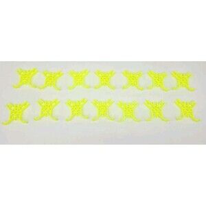 14 Knex Yellow Connectors Cross Tie Roller Coaster Track Part K'nex 91432 Lot